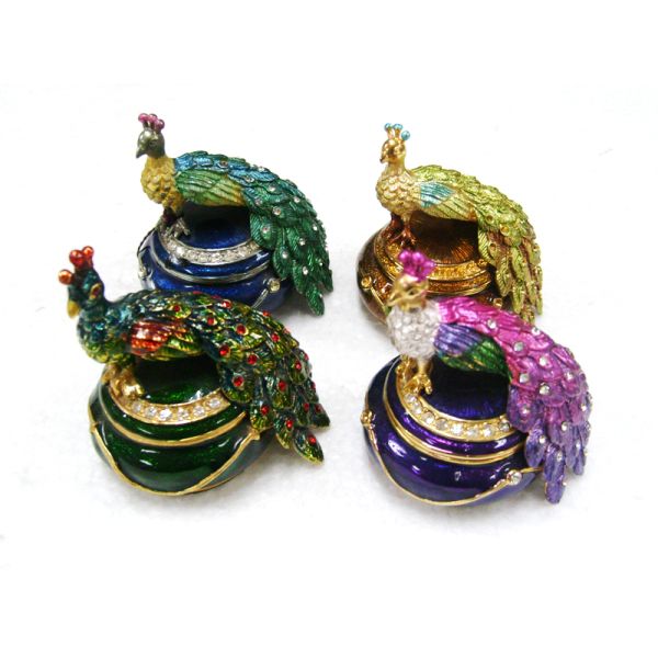 Beautiful Peacock Bird Jewelry Box ,Fashion Trinket Box