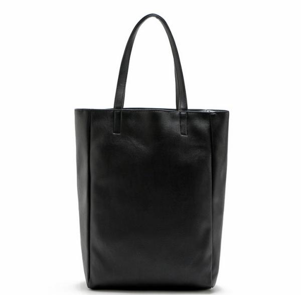 PU leather shoulder bag handbag simple retro long section of women's handbags shopping bags