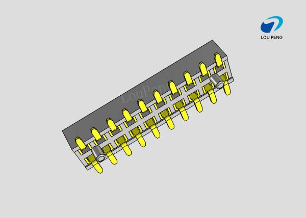Female header, PCB Mount Receptacle, Vertical, Board-to-Board, 2X10 Position, 1.27mm Pitch, Shrouded, Gold Flash, SMD