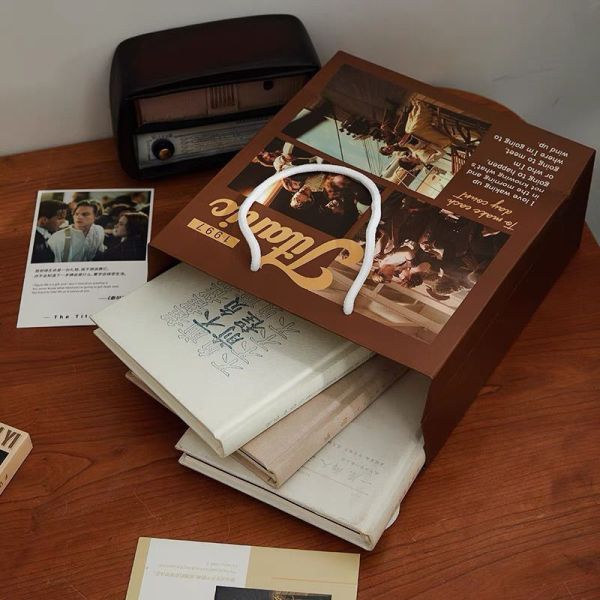 Personalised Printed Takeaway Paper Bag Tote With Handle