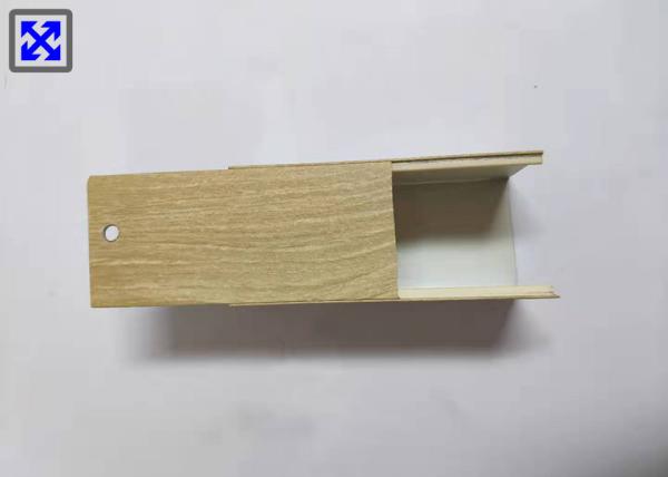 Yellow Wood Grain Custom Extruded Aluminum Enclosures For Buckle Beam