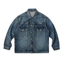 Revestimento resistente do revestimento da sarja de Nimes da lavagem do Multi-bolso do vintage do OEM da fábrica para homens