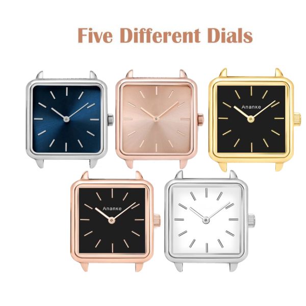 Дозор моды квадратных женщин сплава, наручные часы ремня сетки ультра тонкие