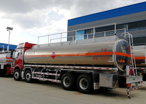 Caminhão de petroleiro do combustível da liga de alumínio de FAW 8x4 30000L