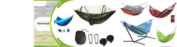 Camping Hammock with Mosquito Net, Hammocks with 13ft Tree Straps Carabiners, Automatic Quick Open Outdoor