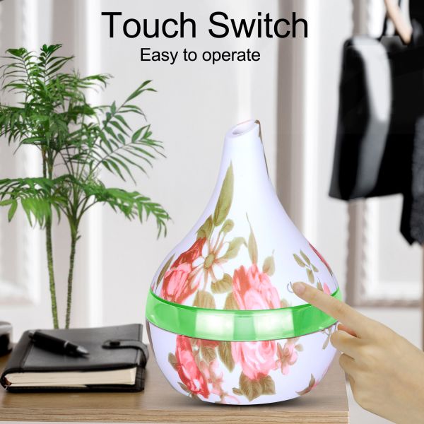 Sleek Minimalist Design Diffuser With Wood Grain Finish And Non-Slip Base