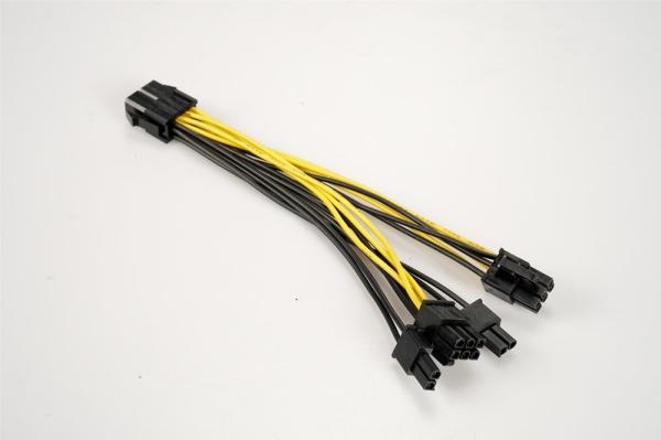 CPU 8Pin to Graphics Video Card Double PCI-E PCIe 8Pin Power Supply Splitter Cable