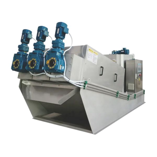 DNT-3000  Spiral Screw Press Sludge Dewatering Equipment 80m³/H With 3000mm Belt Width