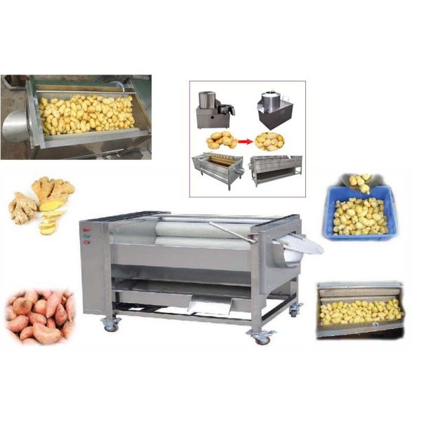 High Cleaning Efficiency 7 Inch OD Nylon Bristle Vegetable Cylinder Cleaning Brush