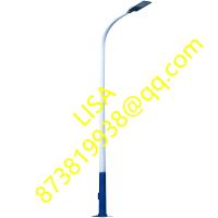 9M Single Arm Curved End Q235 Hot dip Galvanized 3mm Thick Steel Lighting Poles