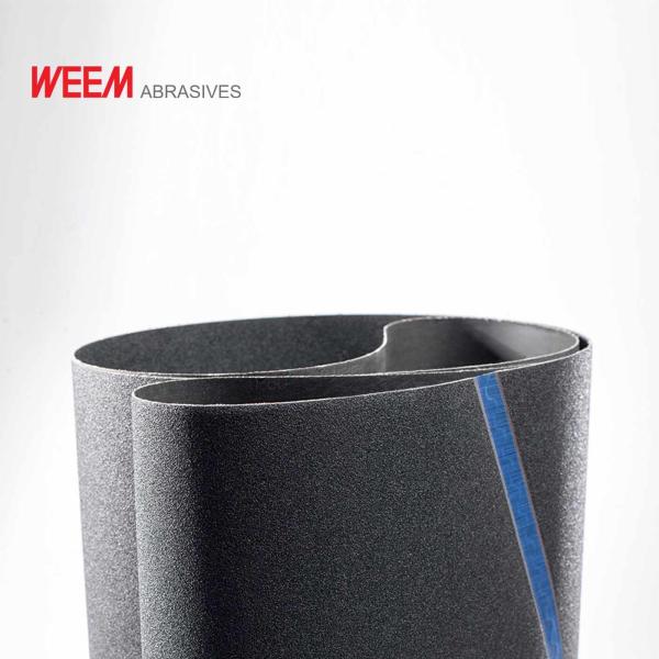 Wood / Glass Wide Sanding Belts Customise Silicon Carbide - Waterproof Polyester Wide Belt