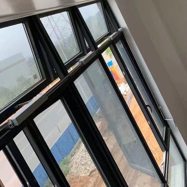 Construction Aluminum Top Hung Window / High Rise Aluminum Windows