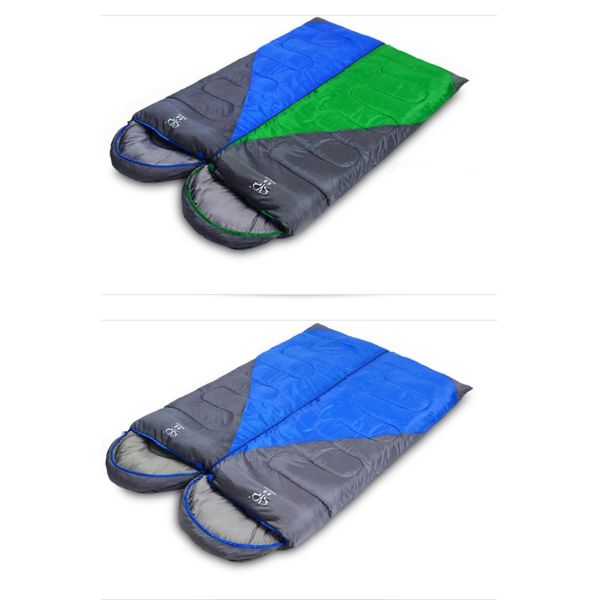 Wholesale Direct Selling Camping Splicing Sleeping Bag Outdoor indoor Autumn Winter Extended Adult Camping Sleeping Bag