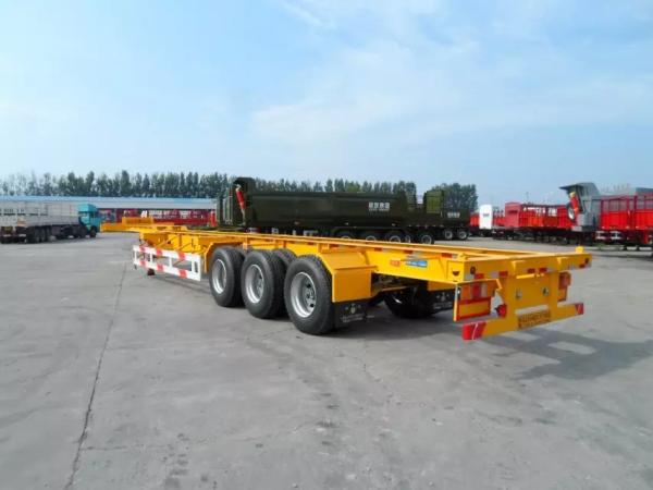 40 Feet Flatbed Semi Trailer With 3 Axles, Semi Trailer Truck from China