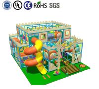 Jardín de juegos de plástico con tema de selva para niños diseñado con tema de selva