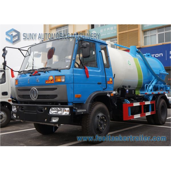 180hp 4x2 Diesel Vacuum Tank Truck 12000 Liter For Sucking Waste
