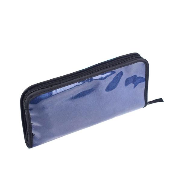 12pcs Handmade Cosmetic Makeup Brush Set Bling Blue Color For Sensitive Skin
