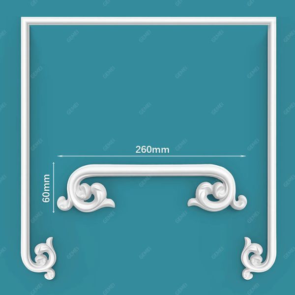GD-85003-15 Hot-Sale Polyurethane Foam Flat Fireproof Interior Decorative Wainscoting For Home Office