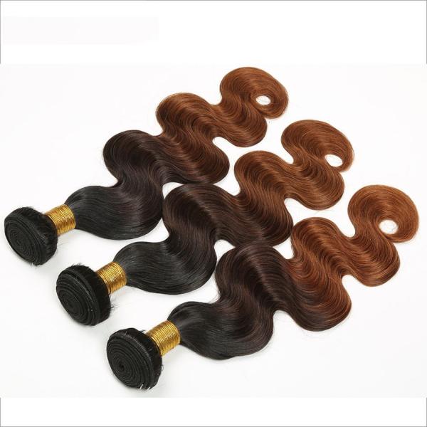 1b/4/30 Weave 10 do cabelo da categoria 7A Ombre - 30 densamente e extremidades completas do cabelo