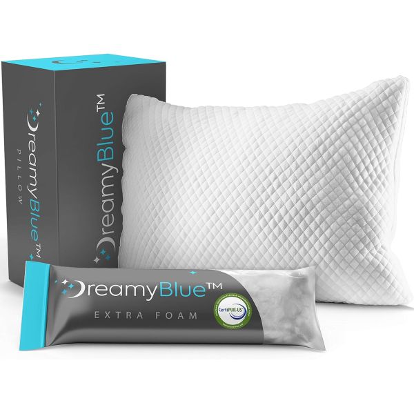Anti-Static Shredded Memory Foam Fill Pillow for Sleeping Washable Cover from Bamboo Derived Rayon