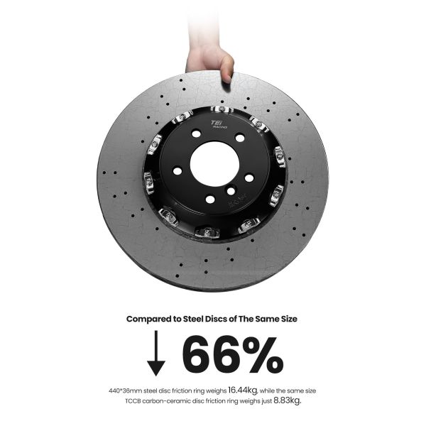 TEI Carbon Ceramic Brake Discs Rotor 380mm/400mm/410mm 420mm Brake Rotor for G87 G80 G82 F90 M2 M3 M4 M5 BMW