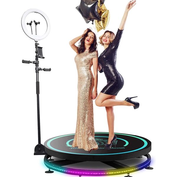 Automatic 360 Video Photobooth , 115cm 360 Photo Booth Machine With Case