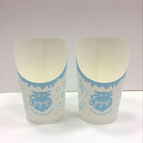 Disposable Fried Food Box 16oz Kraft French Fry Scoop Single Wall Light Weight