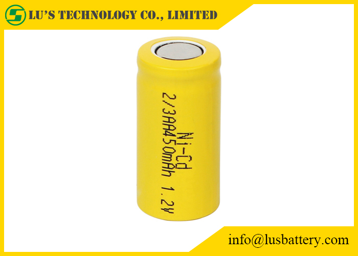 Диапазон температур перезаряжаемые батарей NI-CD 2/3AA450mah 1.2V никелькадмиевый широкий