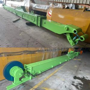 Telescopic Arm for Excavator with Clamshell Bucket