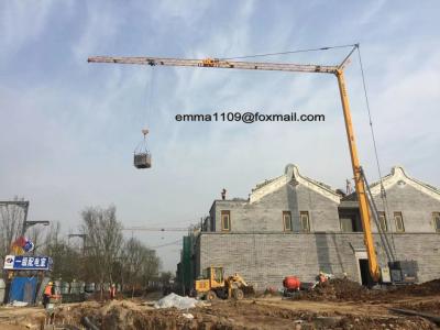 4t Self Install Tower Mobile Construction Crane Hydraulic Legs Display Torque Limiter