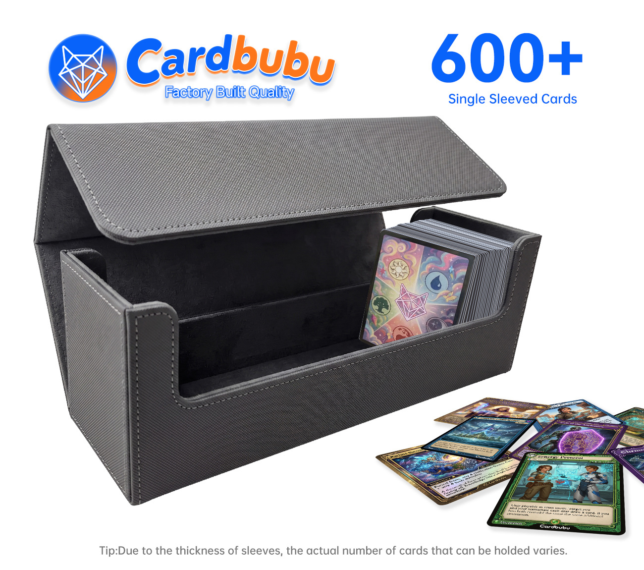 Portable Grey Double Deck Card Box   Yu Gi Oh Legendary Decks 2