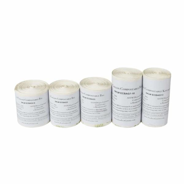 Custom Eco Friendly Disposable Bags EN13432 Biodegradable Clear Bags