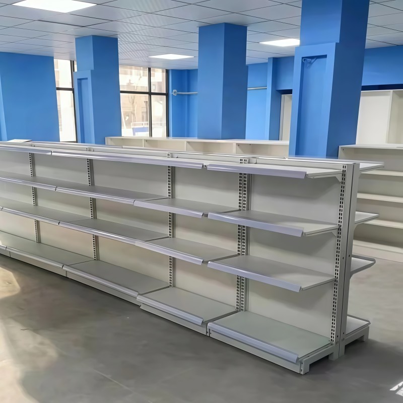 Medical Shop Display Fixtures and Pharmacy Wall Shelving for Retail Drugstore Wooden Store Furniture
