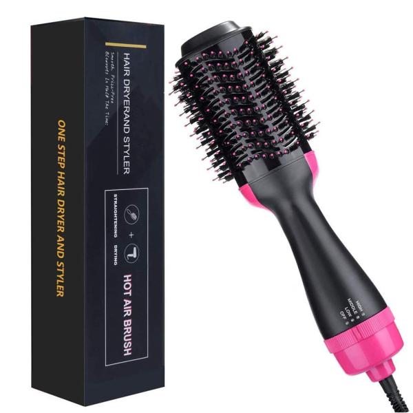 Hot Air Dryer 3 In 1 Hair Straightener Brush For Women