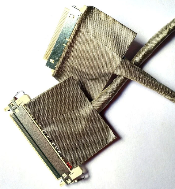 300mm LVDS Wire Harness HRS Single Shield Flexible Coaxial Cable Assembly