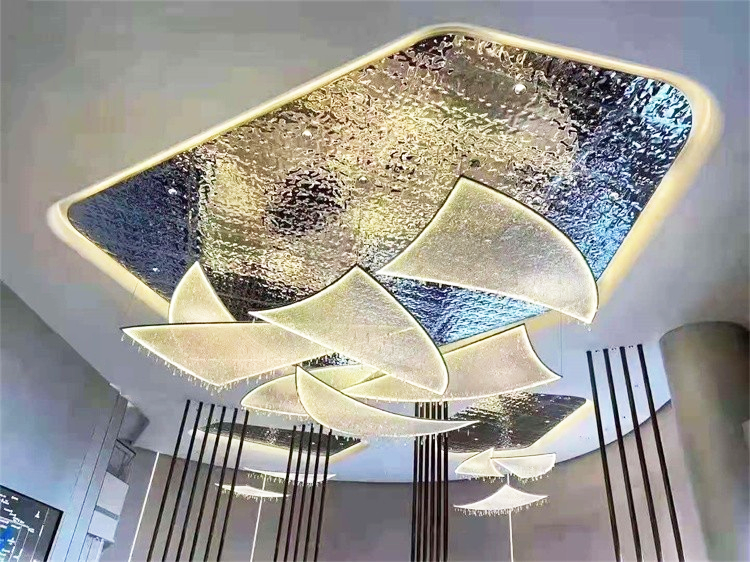 SS304 Water Wave Stainless Steel Panel Reflective Water Ripple Metal Sheet