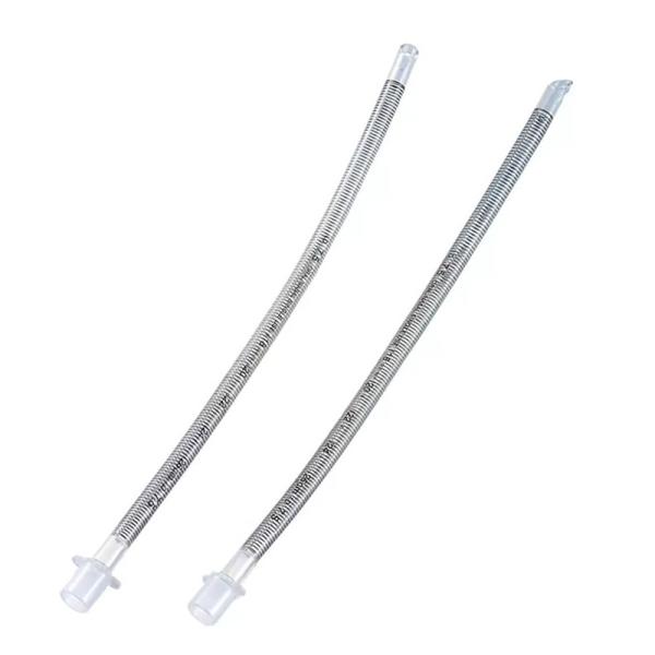 Utilisation hospitalière Tube endotrachéal modèle renforcé Tube endotrachéal nasal préformé jetable avec manche/démanche