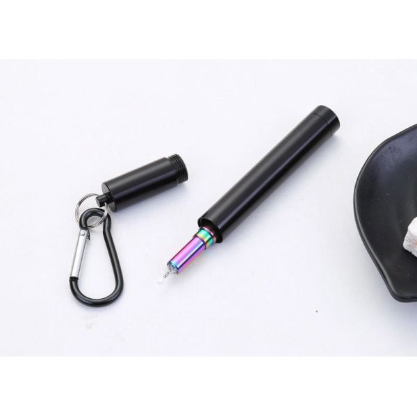 Durable Kitchen Household Items Telescopic Stainless Steel Straws Three Section