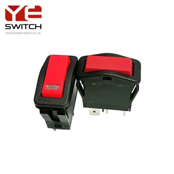 16A Rocker Round Momentary Switch  High Current Custom Push Button