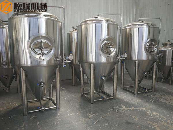 2 Bars Beer Fermentation Tanks Stainless Steel Material Double Jacket