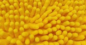 1 Cm que limpa o poliéster 100% tingido da tela de Microfiber do Chenille da