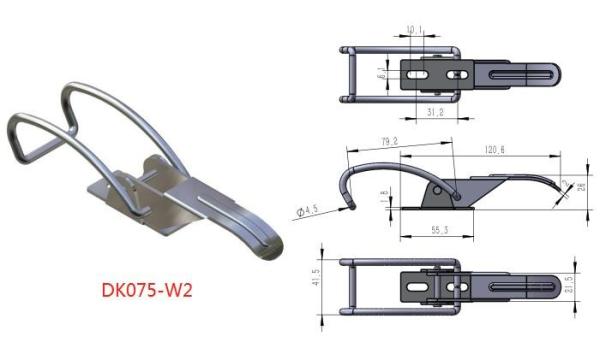Hasp Stainless Steel Toggle Latches ISO For Smoker