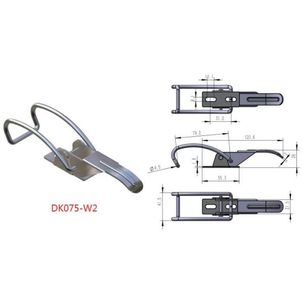 Hasp Stainless Steel Toggle Latches ISO For Smoker