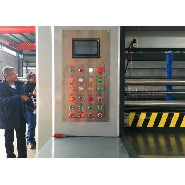 Speed 150 Pcs / Min  Automatic Feeding Flexo Carton  Printer Slotter Die Cutter Packing Machine