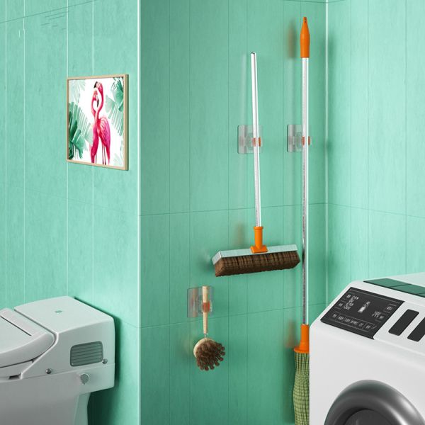 5kg Silicone PVC Sticker Broom Wall Mop Clip Holder With EVA pad