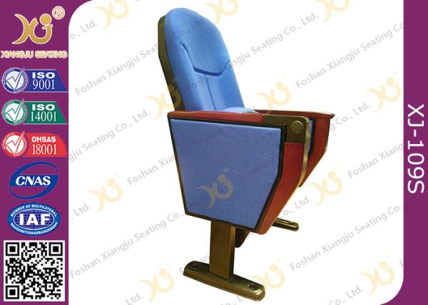 Commercial Fabric Folding Auditorium Theater Seating With Outside Table