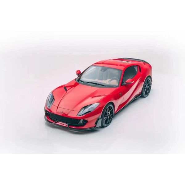Para Ferrari 812 Kit de cuerpo de fibra de carbono 812 Moderado estilo MSY Kit de cuerpo de fibra de carbono de la cara del labio difusor spoiler