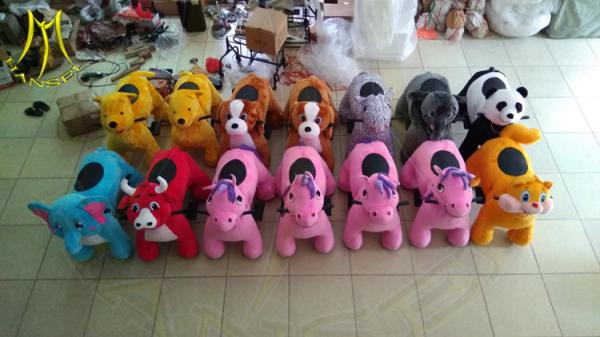 Hansel amusement park indoor toy rides electric stuffed animals for sale