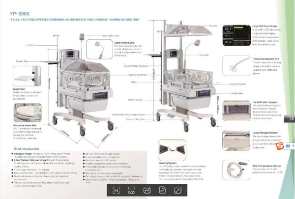 Infant Incubator Radiant Warmer/Hospital/baby/Preterm Births or for Some Ill Full-Term Babies.