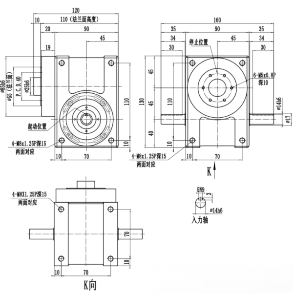 DF Series Free Stop Cam Indexer with Flange-mounted Design for Enhanced Stability and Wide Mounting Surface